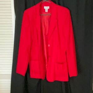 Women's Red Blazer